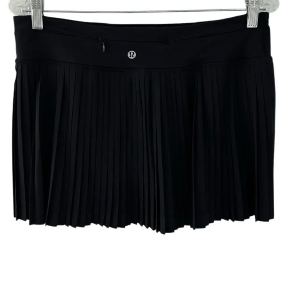 Lululemon Pleat To Street Skirt II Black Size 8